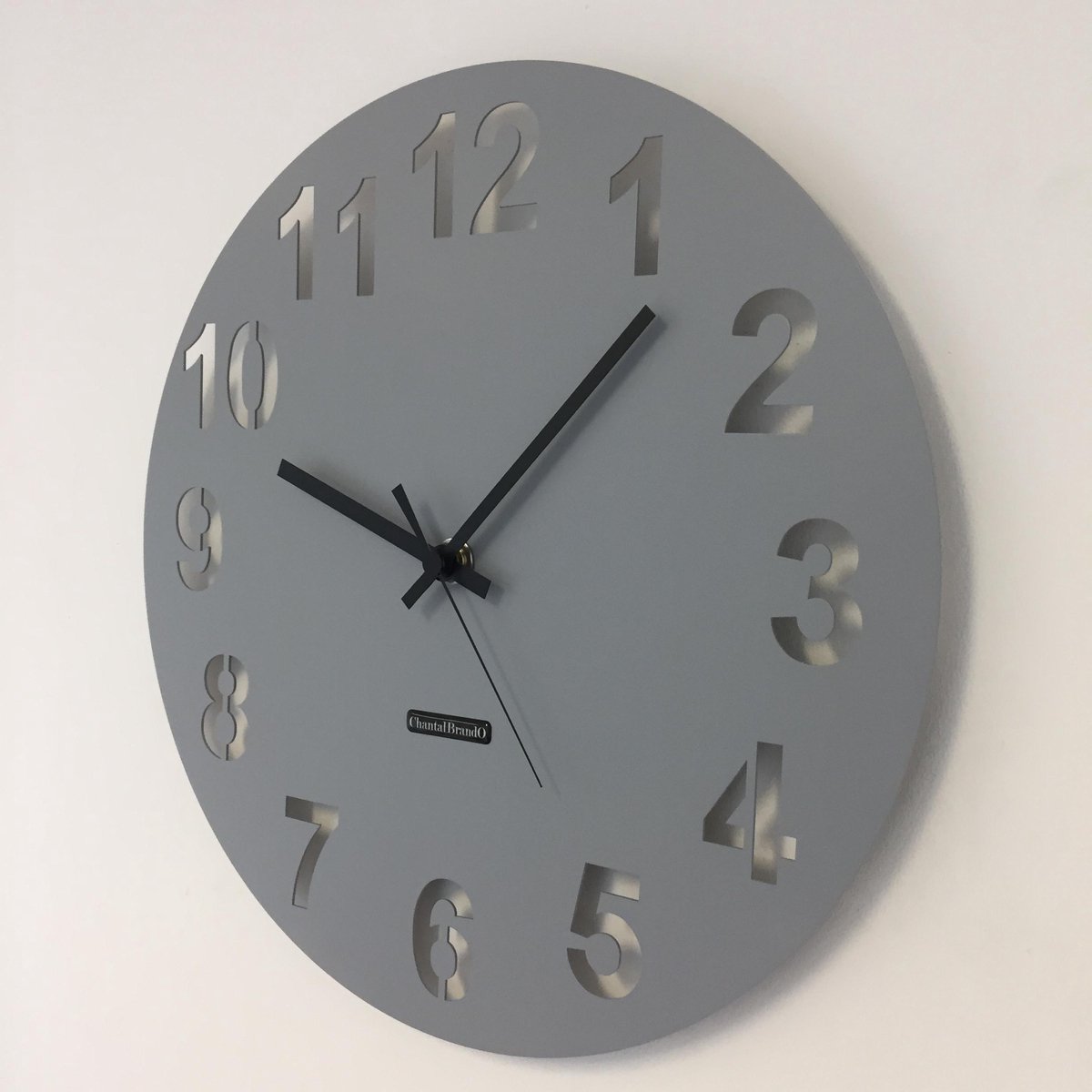 WANDKLOK AMSTERDAM GREY --- MODERN DUTCH DESIGN