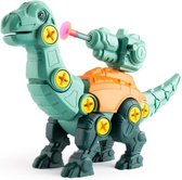 Montage Dinosaurus met pistool, pijltjes, schroeven en schroevendraaier | Leren bouwen | STEM speelgoed | Educatief Montessori