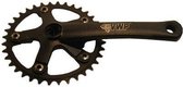 VWP Crankstel 36T BMX Mini-Junior 165mm zwart