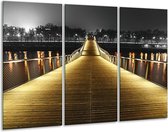 Pont de peinture sur toile | Jaune, noir, blanc | 120x80cm 3 Liège