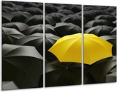 Peinture sur toile Parapluie | Noir jaune | 120x80cm 3 Liège