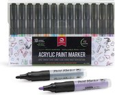 Acryl Stiften - Verf Stiften - Paint - Marker - Waterbasis - Verven - Set - 12 kleuren