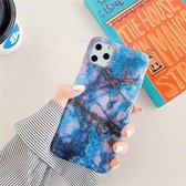 Voor iPhone 12 Pro Max TPU Smooth Marbled IMD mobiele telefoonhoes (puimsteen F17)