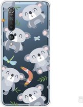 Voor Xiaomi Mi 10 Pro 5G schokbestendig geverfd transparant TPU beschermhoes (koala)