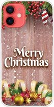 Christmas Series Clear TPU beschermhoes voor iPhone 12 mini (kerstballen)