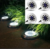 Xtraworks - Buiten verlichting - 4 spots - LED tuinlicht - Met lichtsensor - Wit Licht verlichting