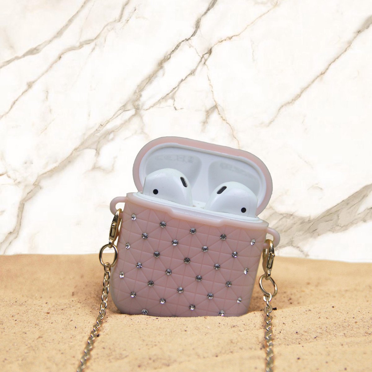 Crystal - AirPods Case - Pink - AirPods 1 en 2