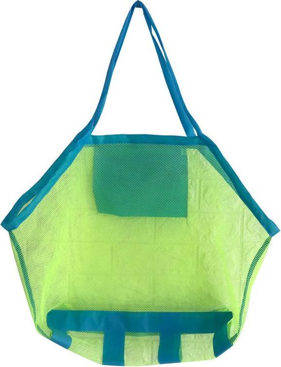 Grote Strandtas, Strandspelletjes Tas, Opvouwbare Strandspellen Nettas Kinderzand En Waterspeelgoed Rugzak Voor Speelgoed Handdoeken