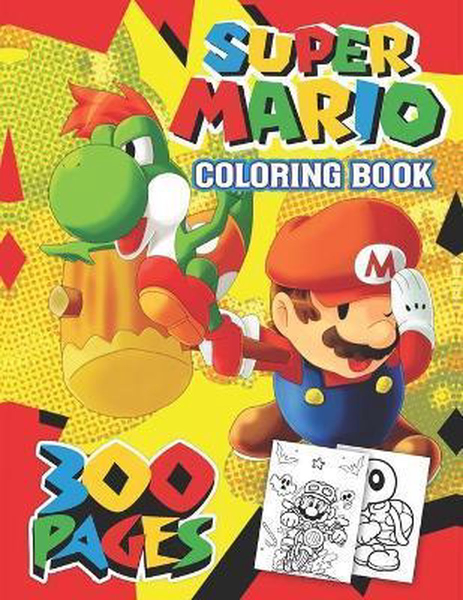 Super Mario Coloring Book 300 Pages, Dordobob | 9798553498788 | Boeken ...