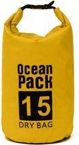 Nixnix Waterdichte Tas - Dry bag - 15L - Geel - Ocean Pack - Dry Sack - Survival Outdoor Rugzak - Drybags - Boottas - Zeiltas