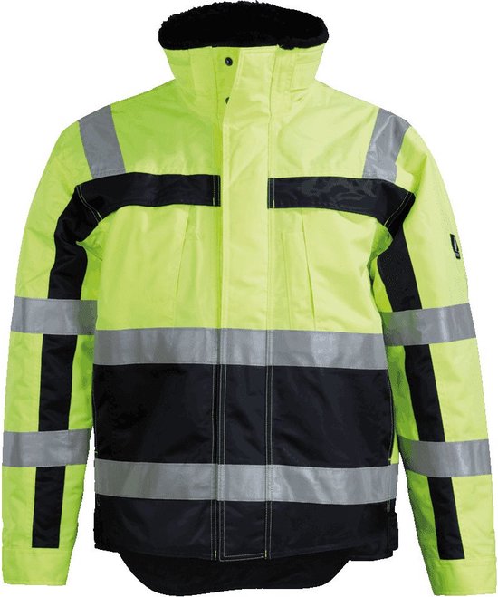 Foto: Starmax jacket 3in1 werkjas hi vis oranje blauw veiligheidsjas softshell werkjas met microfleece binnenlaag winddicht en stormbestendig verstelbare manchetten reflecterende werkjas met fluorescerend stof en banden