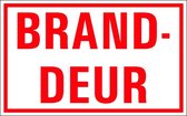 Branddeur tekststicker 320 x 200 mm