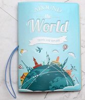 Paspoort Hoes  Around the World- paspoort Houder - Paspoort Hoesje