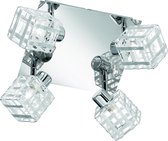 LED Wandspot - Wandverlichting - Trinon Jilon - G9 Fitting - 4-lichts - Rond - Glans Chroom - Aluminium