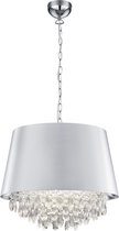 LED Tafellamp - Tafelverlichting - Trinon Lorena - E14 Fitting - Rond - Mat Wit - Aluminium