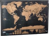 Scratch map deluxe edition wereldkaart 82.5 x 59.4 cm