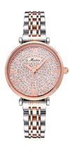 Longbo - Meibin - Dames Horloge - Zilver/Rosé/Rosé - Ø 30mm (Productvideo)