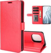 Xiaomi Mi 11 hoesje - MobyDefend Wallet Book Case (Sluiting Achterkant) - Rood - GSM Hoesje - Telefoonhoesje Geschikt Voor: Xiaomi Mi 11