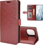 Xiaomi Mi 11 hoesje - MobyDefend Wallet Book Case (Sluiting Achterkant) - Bruin - GSM Hoesje - Telefoonhoesje Geschikt Voor: Xiaomi Mi 11