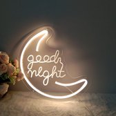 ‘Goodnight’ Neon Led Wandlamp - Neon verlichting - Sfeer verlichting