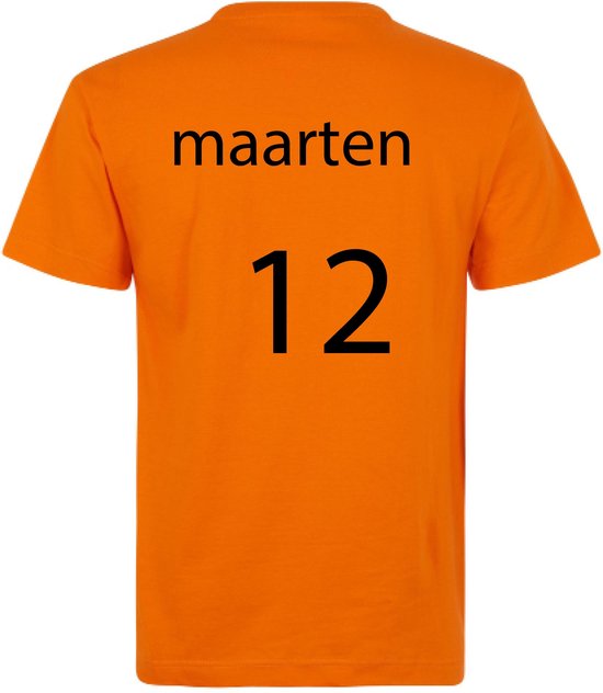 Cadeautip! T-shirt EK voetbal| Oranje | voetbalshirt | Man T-shirt - Zwarte... | bol.com