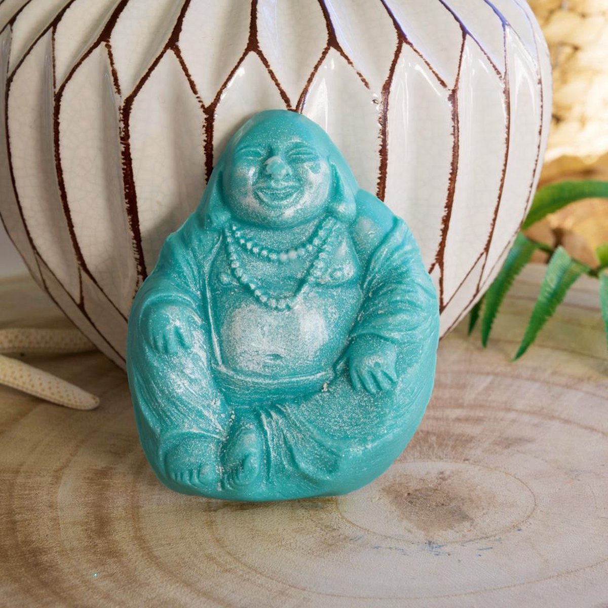 Kaylenn oud groene Buddha zeep - handgemaakt - vegan - blokzeep
