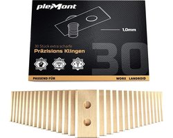 gazonmaster Mesjes voor Worx Landroid  robotmaaier  - 30 stuks  - titanium