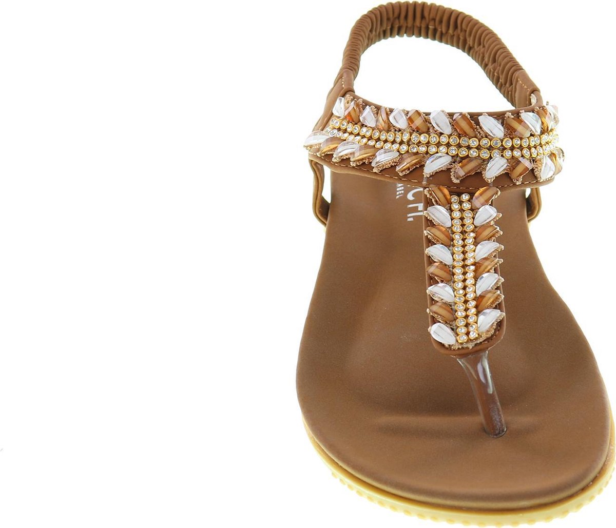 Mrchlabel Eke Dames Sandalen - Slippers - Bruin 41
