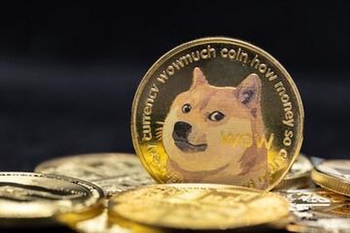Dogecoin Munt - Doge Coin Crypto - Cryptocurrency - Goud + Gratis ...