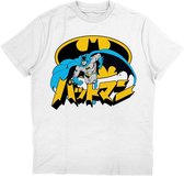 DC Comics Batman Heren Tshirt -L- Kanji Wit