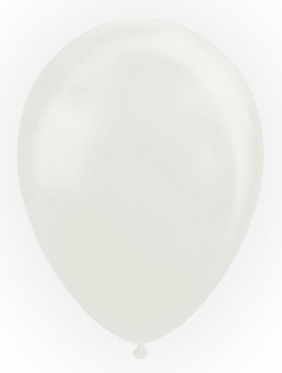 Parel witte ballonnen 30 cm.