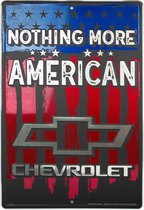 Chevrolet Nothing more American Wandbord - 30 x 45 cm
