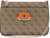 Guess Alisa Crossbody Top Zip Dames Crossbody - Beige
