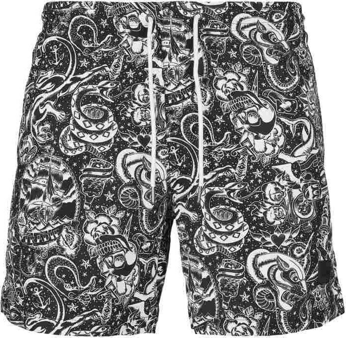 Urban Classics Tattoo Zwemshorts 3XL Zwart