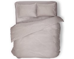 Dekbedovertrek - 240x200/220 - Uni - Satijnstreep / Satijn Streep - Hotel Kwaliteit Satin Stripe - Blush