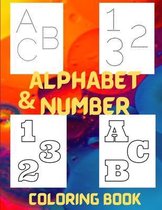 Alphabet and Number Coloring Book