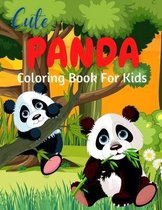 Cute Panda Coloring Book For Kids