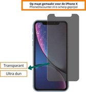 1x iPhone X Privacy Screenprotector | Premium Kwaliteit | Privacy Tempered Glass | Anti Spy Protective Glass | Gehard Glas Privacy | Bescherm Glas