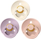 Bibs fopspeen 6-18 maanden|Set 3 Stuks|Maat 2 | Lilac, Ivory, Blush *