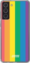6F hoesje - geschikt voor Samsung Galaxy S21 FE -  Transparant TPU Case - #LGBT #ffffff