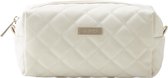 JJDK - Luna Toilettas S Licht Creme Quilted - toilettassen