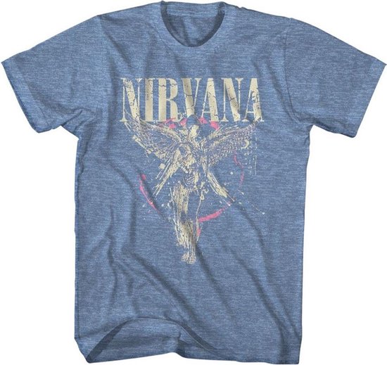 Nirvana Heren Tshirt -S- In Utero Blauw