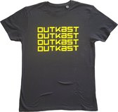 Outkast Heren Tshirt -M- Logo Repeat Zwart