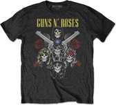 Guns N' Roses Heren Tshirt -2XL- Pistols & Roses Zwart