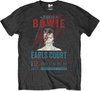 David Bowie Tshirt Homme -L- Earls Court '73 Eco Zwart