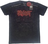 Slipknot Heren Tshirt -M- Logo Zwart