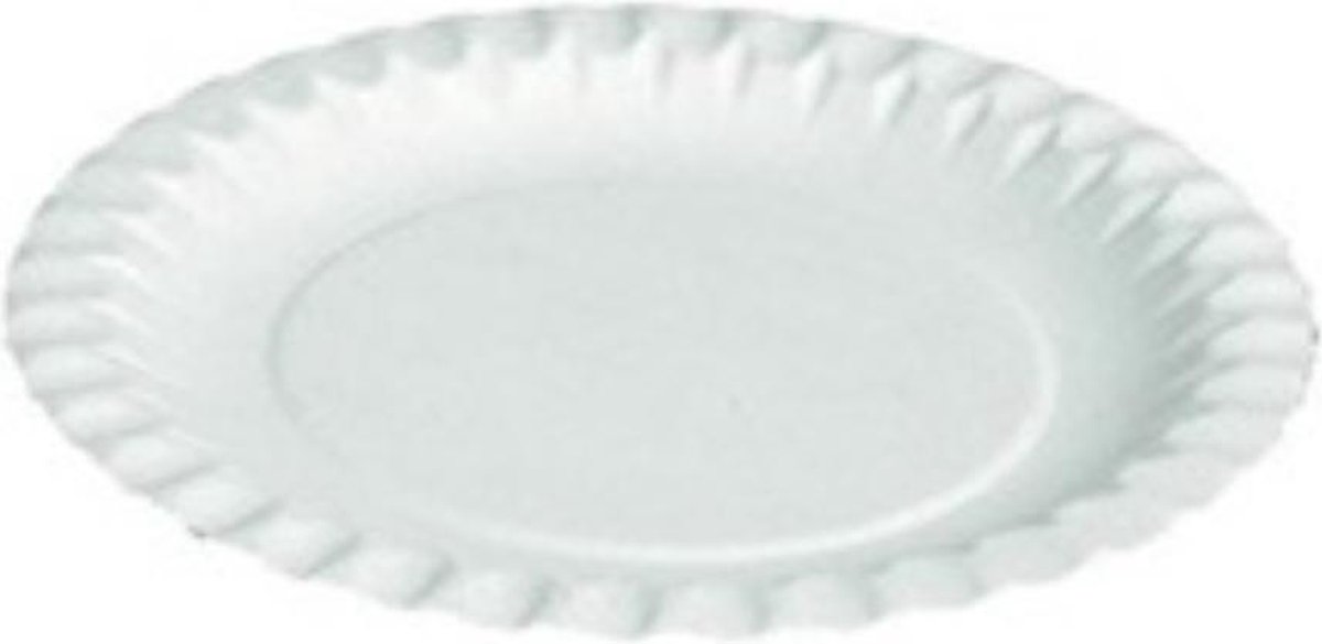 Assiettes en Carton Wit Ø 15 cm - Assiette Jetable - Fête/ Anniversaire -  100 Pièces