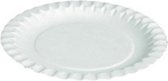 Set de 100x assiettes carton - 15cm - Assiettes snack/fête/pâtisserie - 100 pièces ! - Blanc