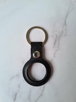 Airtag sleutelhanger - zwart - pu leder