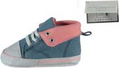 Apollo Babyschoenen Meisjes Katoen Blauw/roze Maat 18/19